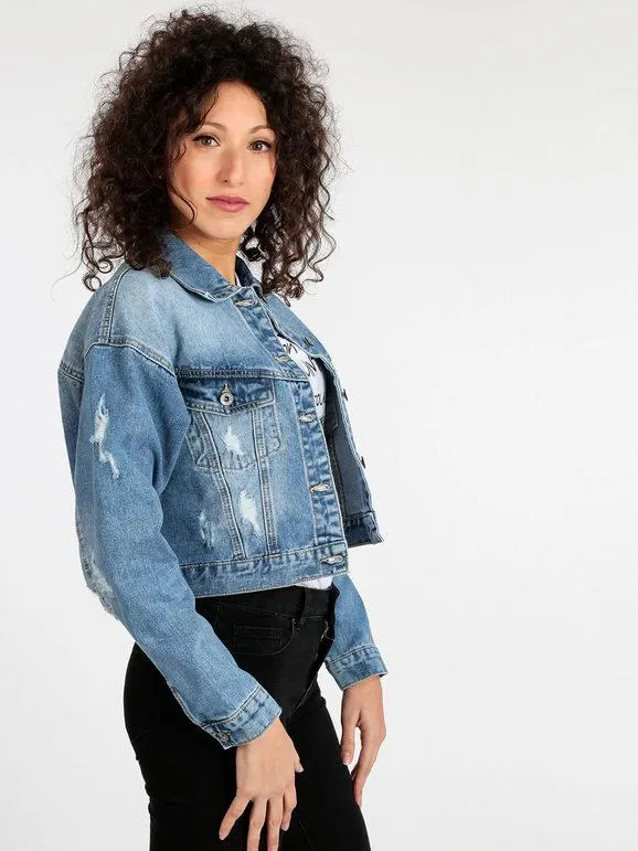 Miti Baci Chaqueta vaquera oversize de mujer