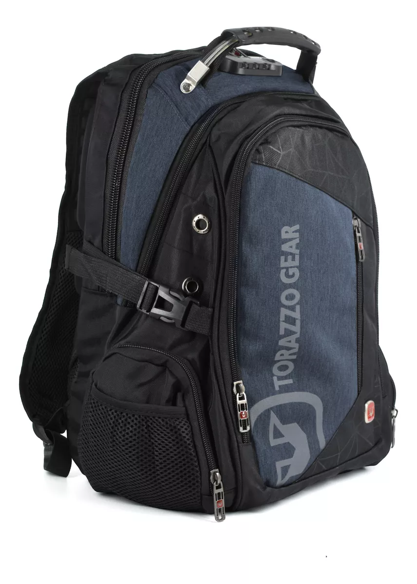 Mochila Notebook Usb Antirrobo Impermeable Premium Torazzo 2