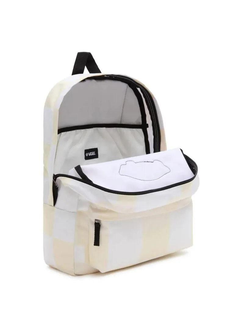 Mochila Unisex Vans Realm Cuadros Beige