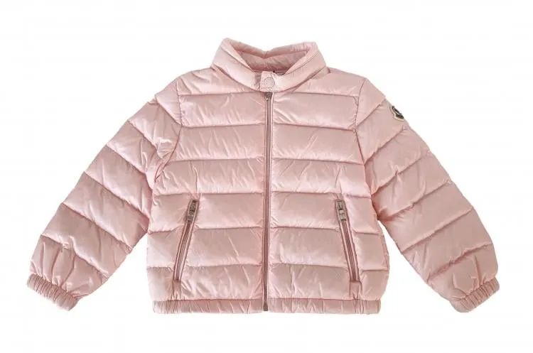 Moncler plumífero ligero niña sin capucha ACORUS rosa