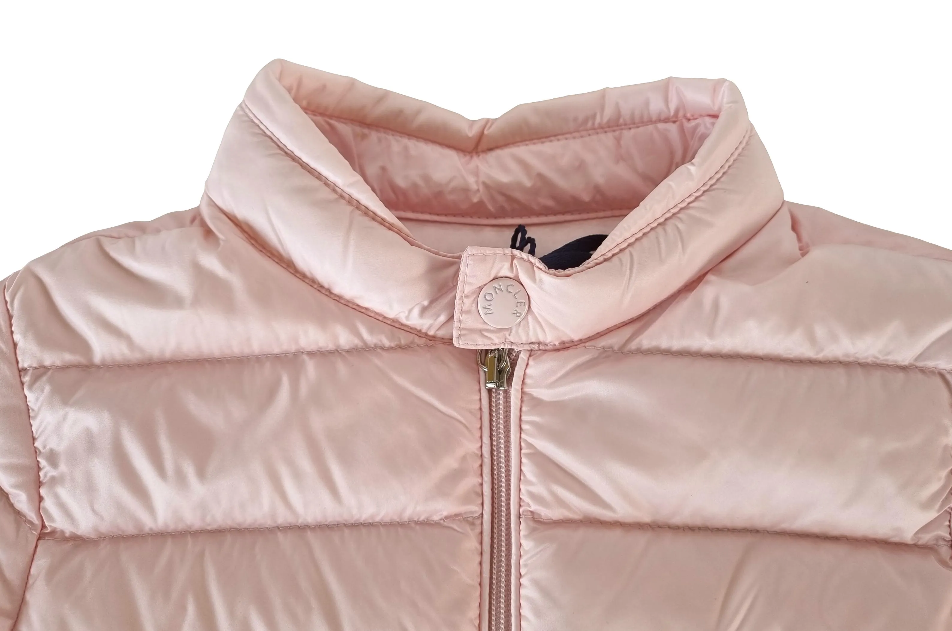 Moncler plumífero ligero niña sin capucha ACORUS rosa