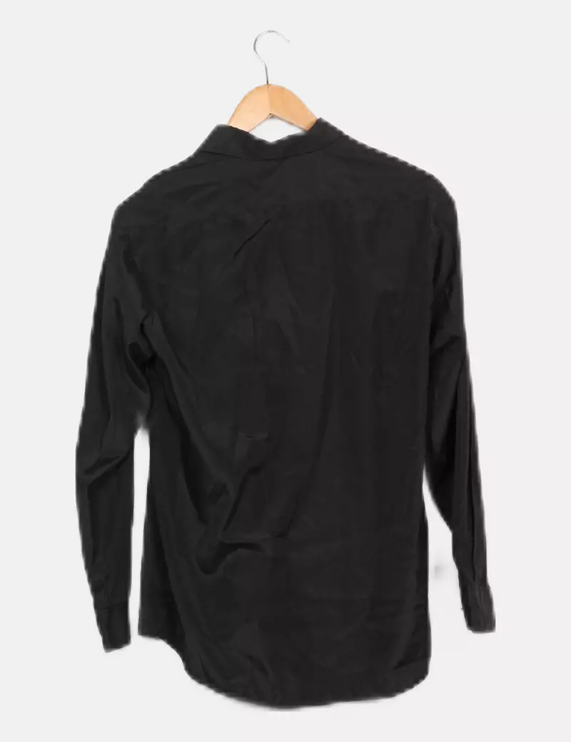 NoName Camisa negra satinada