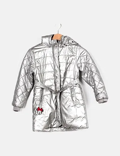 NoName Chaqueta plateada acolchada print Disney