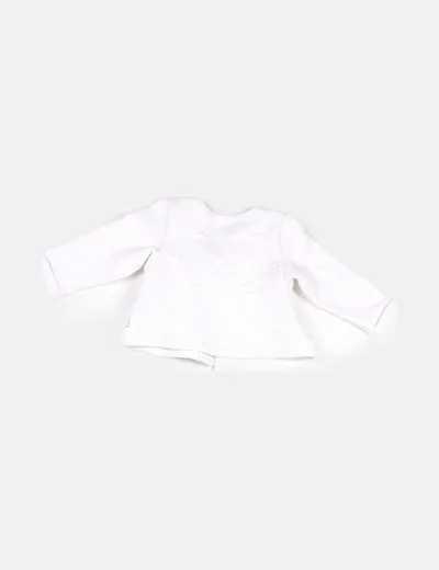 Obaïbi Chaqueta blanca detalle gatos