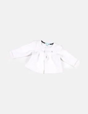 Obaïbi Chaqueta blanca detalle gatos