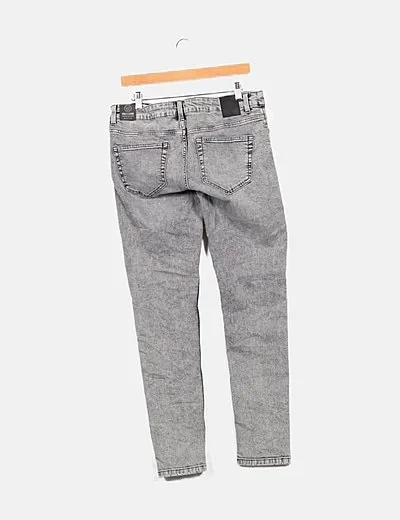 ONLY & SONS Jeans gris efecto desgastado