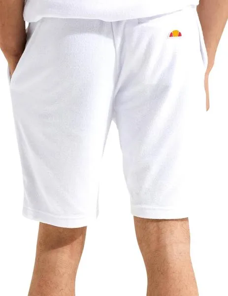 Pantalón corto Ellesse blanco tejido toalla para hombre