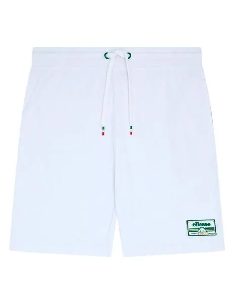 Pantalón corto Ellesse blanco tejido toalla para hombre