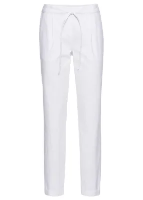 Pantalón de lino Blanco