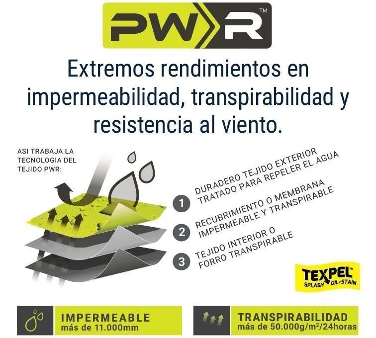 Pantalón impermeable de alta visibilidad PWR Extreme 