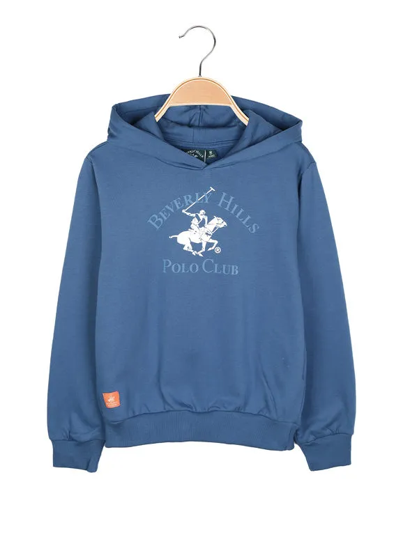 Polo Club Sudadera infantil con capucha y bolsillos laterales