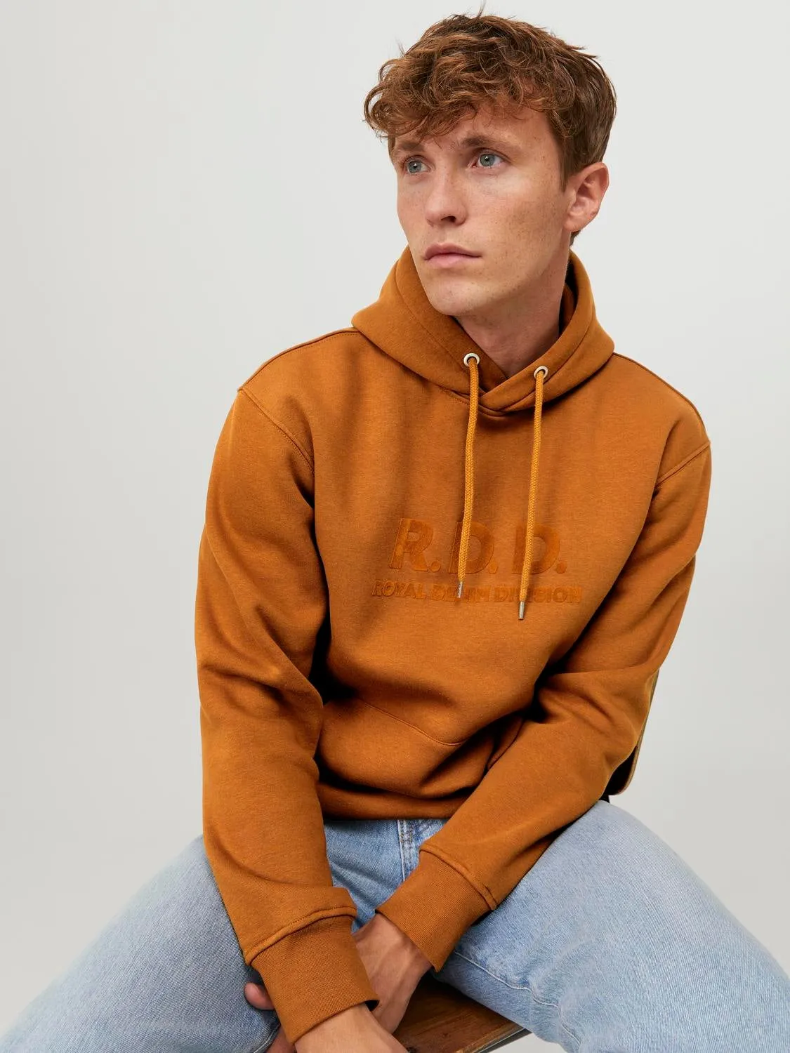 RDD Sudadera con capucha Logotipo | Naranja intermedio | Jack & Jones®