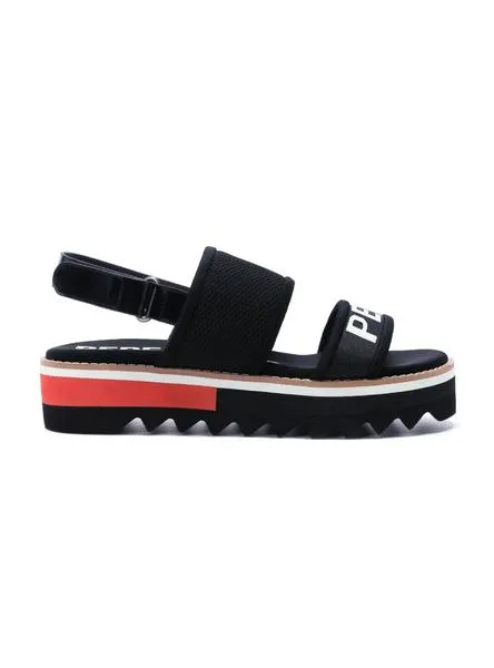 sandalias pepe jeans ella nari negro para mujer