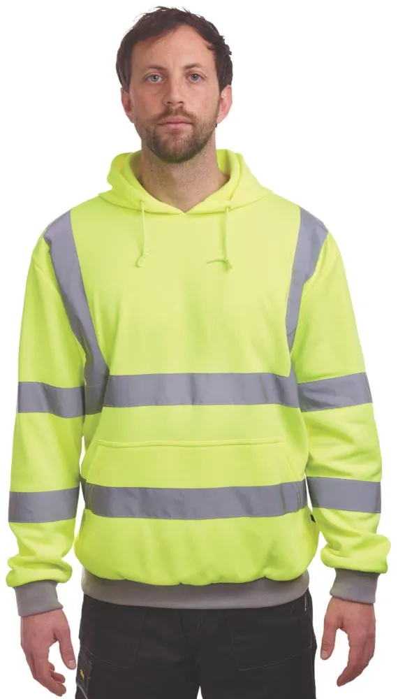 Site Cromer, sudadera con capucha de alta visibilidad, amarillo, talla L (pecho 48 1/2