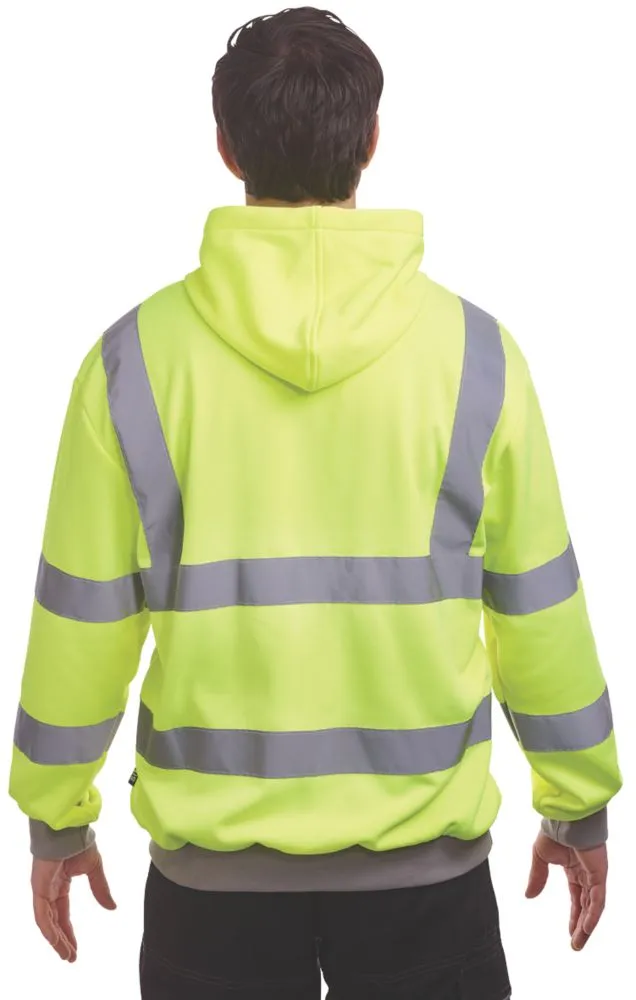 Site Cromer, sudadera con capucha de alta visibilidad, amarillo, talla L (pecho 48 1/2