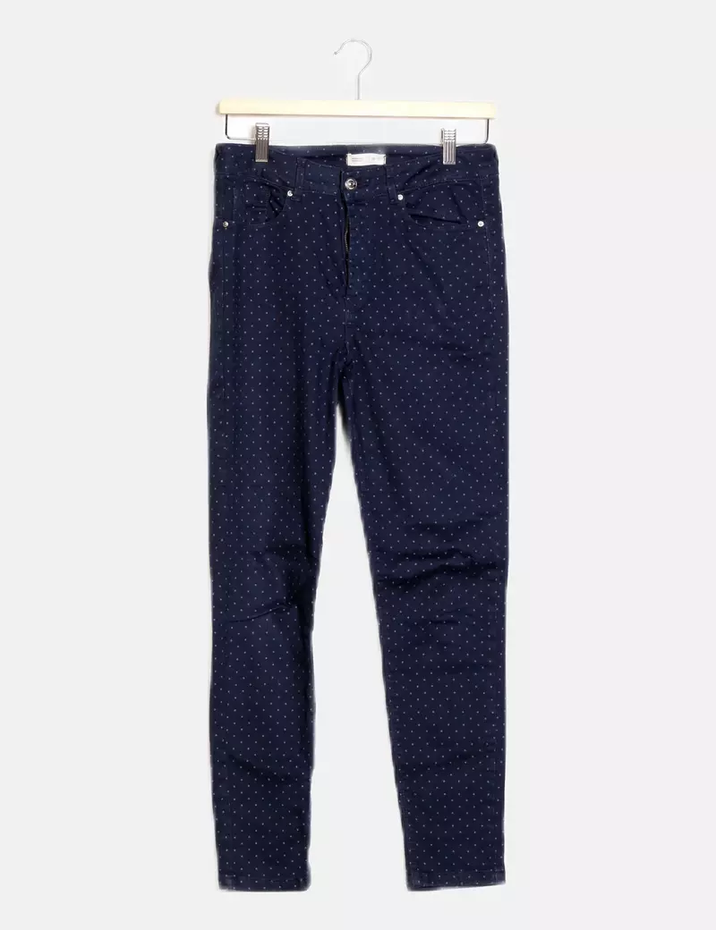 Springfield Pantalón azul estampado