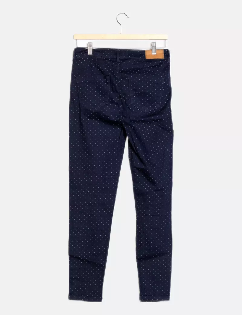 Springfield Pantalón azul estampado