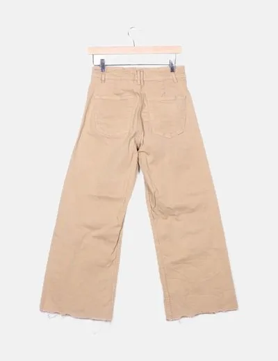 Stradivarius Pantalón denim beige