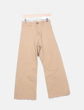 Stradivarius Pantalón denim beige