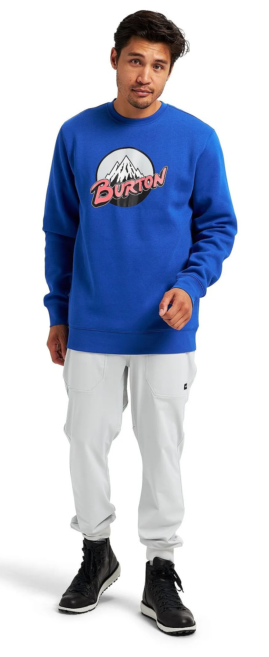 sudadera Burton Retro Mountain Crew - Cobalt Blue - men´s