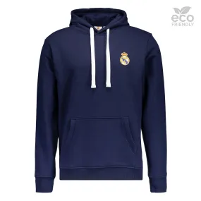 Sudadera Capucha Azul Hombre ECO Essentials Real Madrid Escudo Color