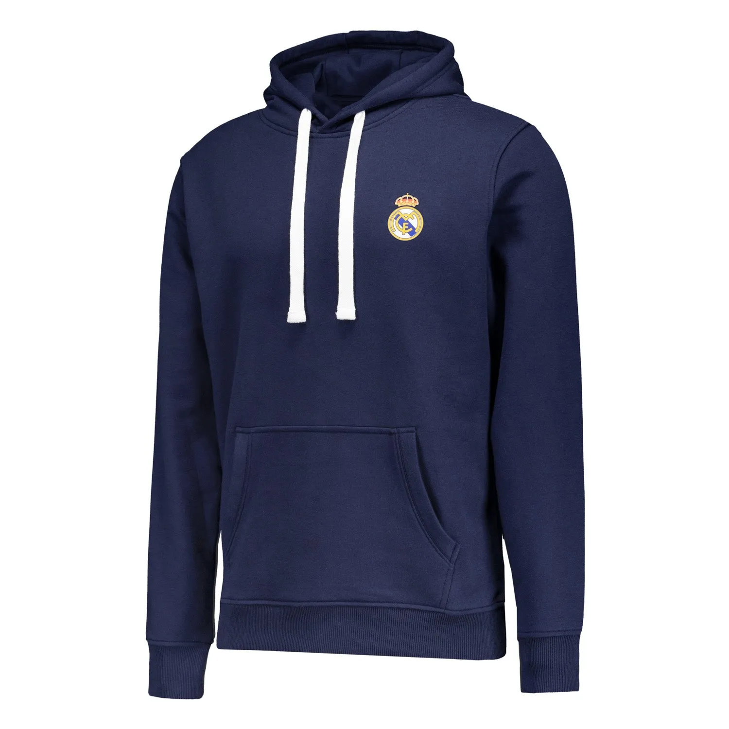 Sudadera Capucha Azul Hombre ECO Essentials Real Madrid Escudo Color