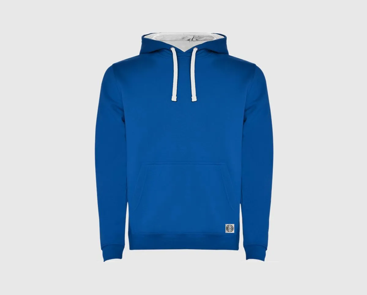 Sudadera capucha bicolor unisex 