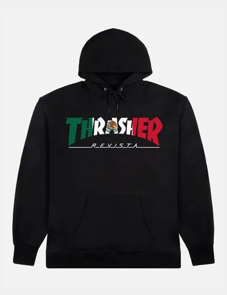 Sudadera Capucha THRASHER MEXICO REVISTA - Negro