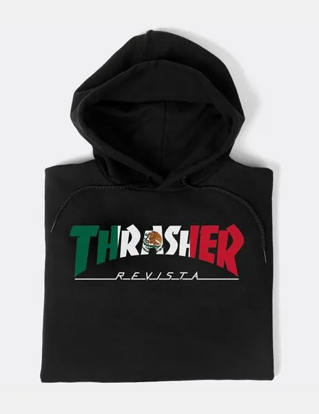 Sudadera Capucha THRASHER MEXICO REVISTA - Negro