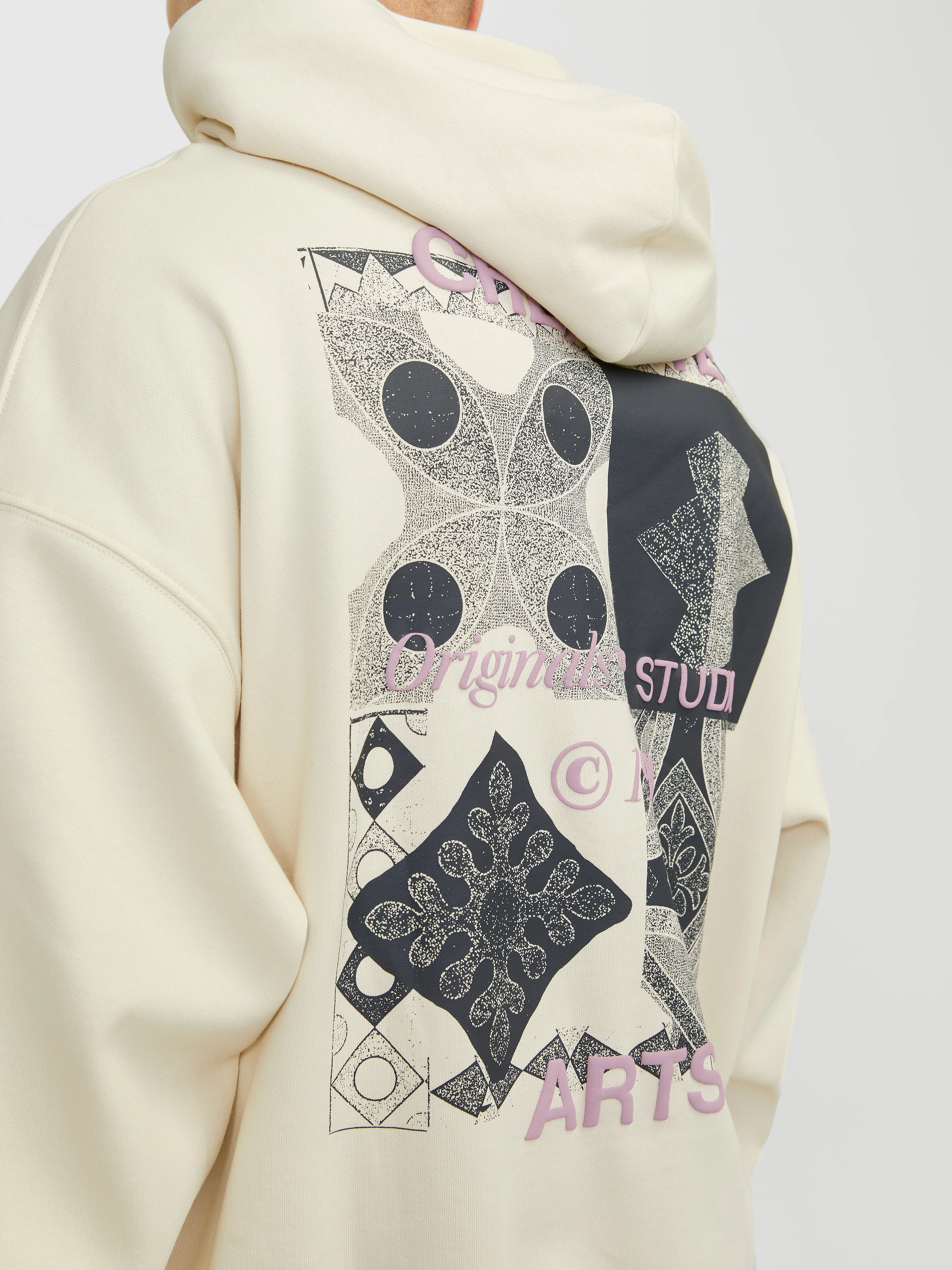 Sudadera con capucha Estampado | Blanco hueso | Jack & Jones®