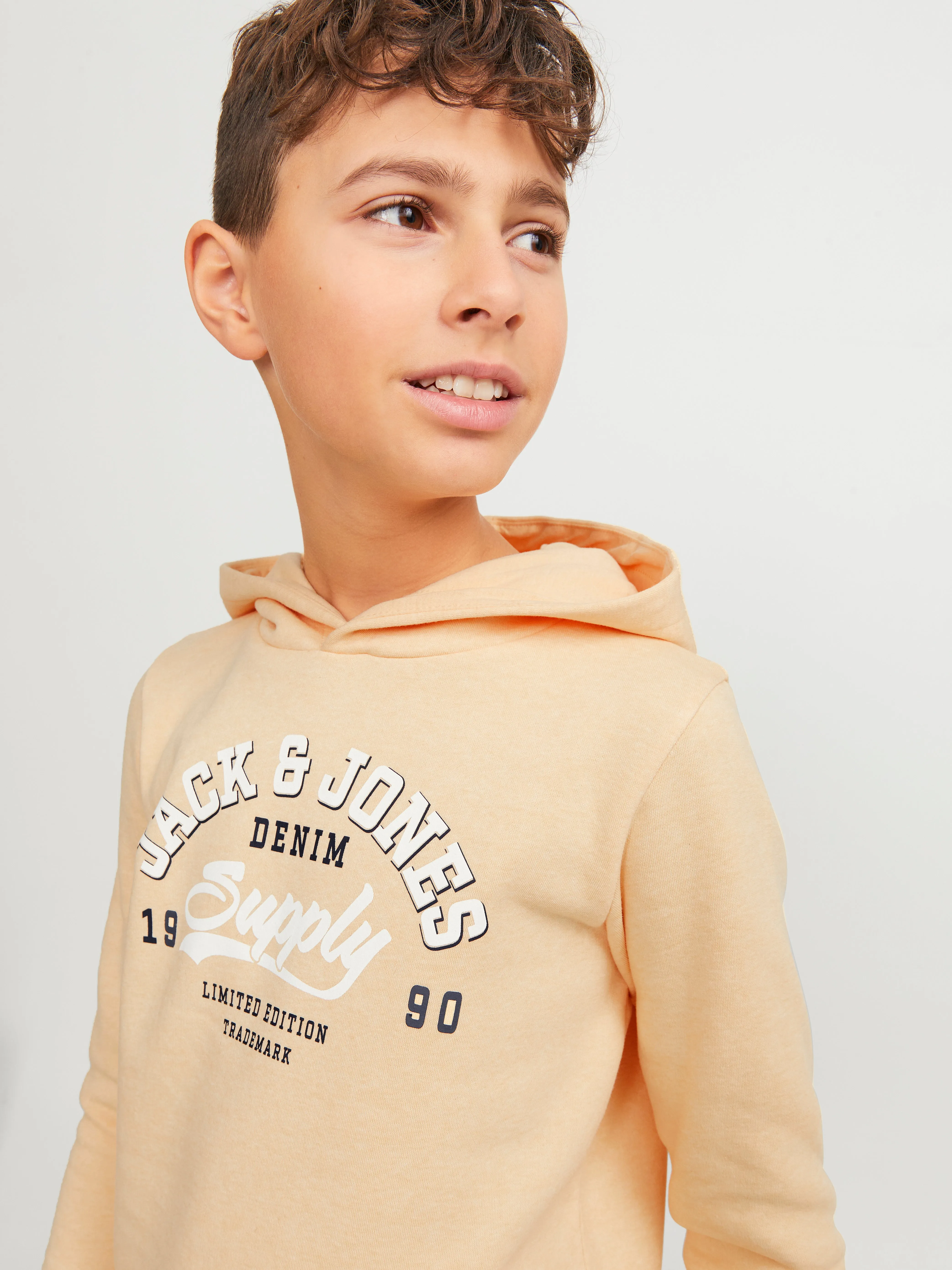 Sudadera con capucha Estampado Junior | Naranja claro | Jack & Jones®