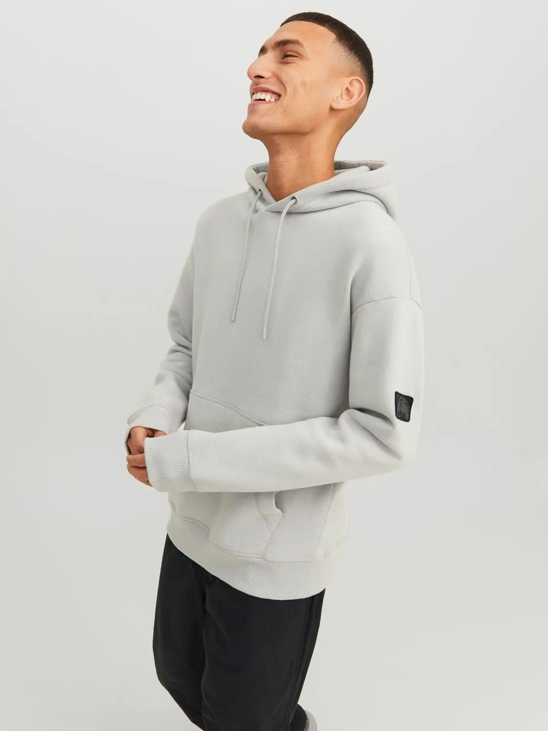 Sudadera con capucha Liso | Gris intermedio | Jack & Jones®