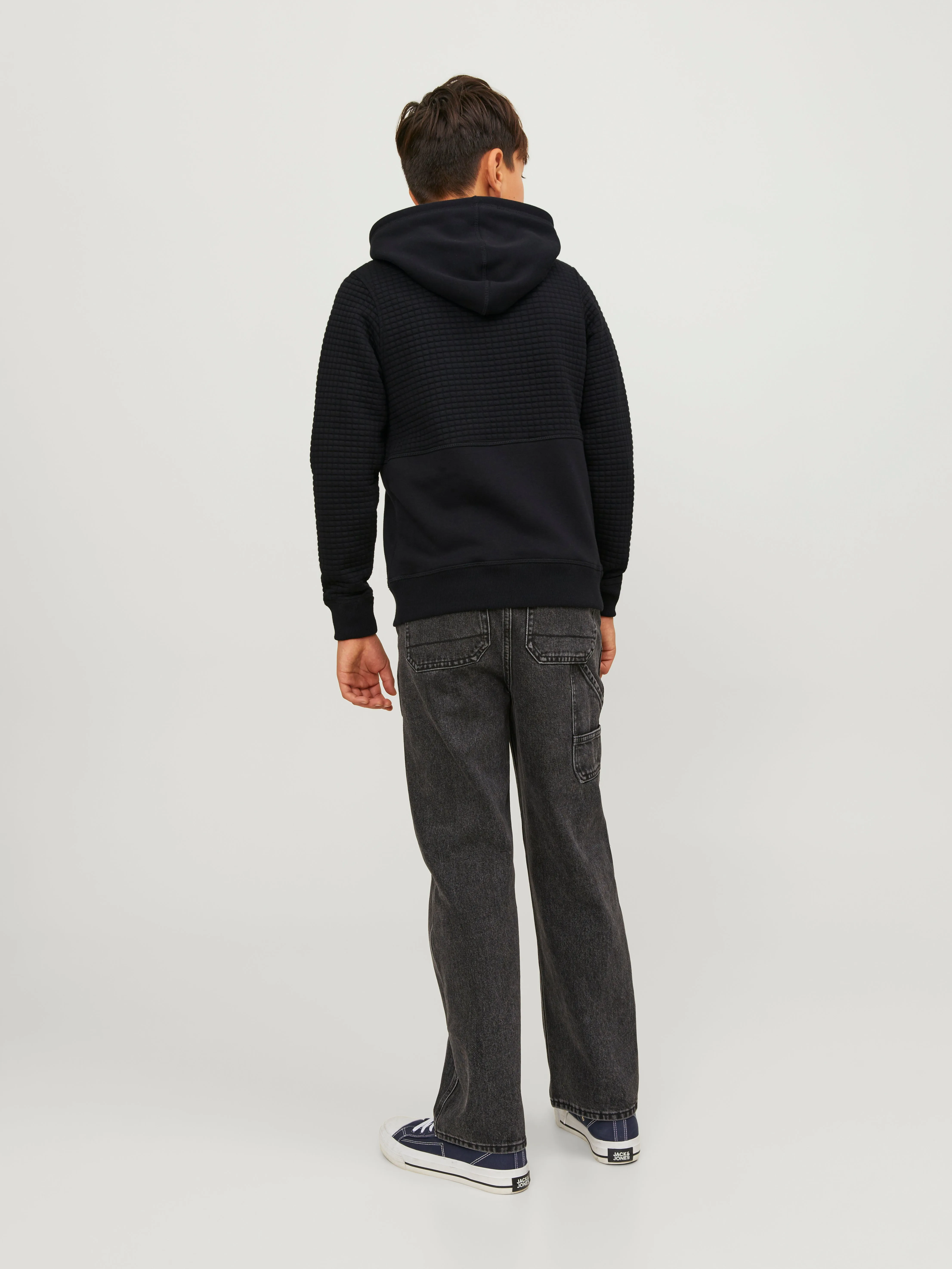 Sudadera con capucha Liso Junior | Negro | Jack & Jones®