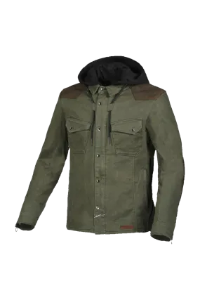 Sudadera con capucha para Moto Macna Inland Verde-Marrón 