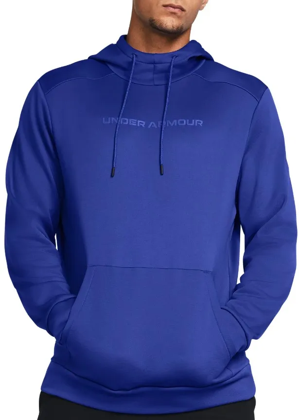 Sudadera con capucha Under UA Armour Fleece Wordmark HD-BLU