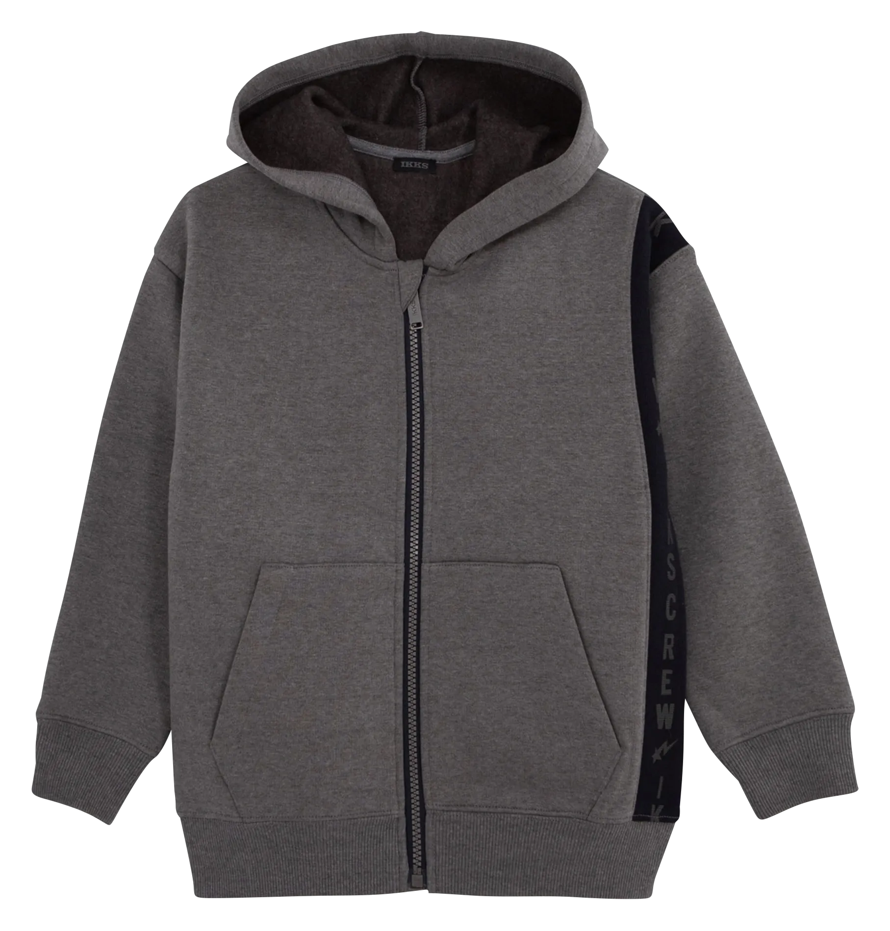 Sudadera de mezcla de algodón con capucha en gris