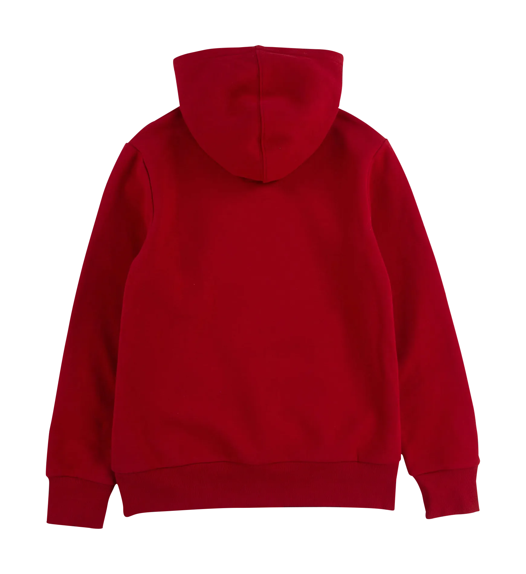 Sudadera de mezcla de algodón con capucha en rojo