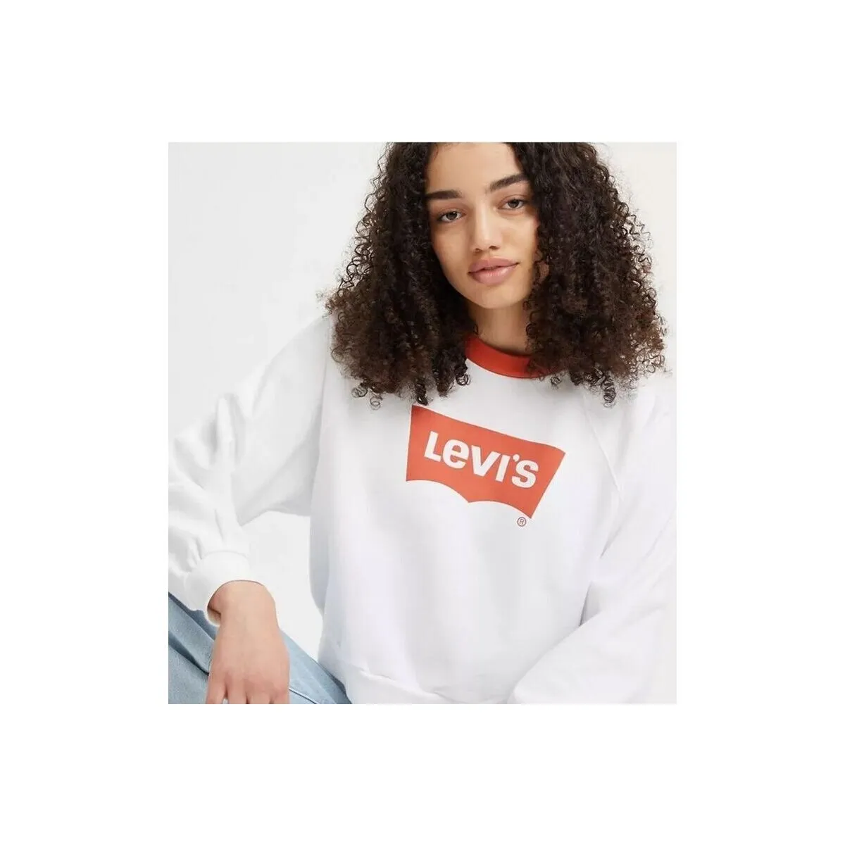 Sudadera Levis  blanca Vintage Raglan