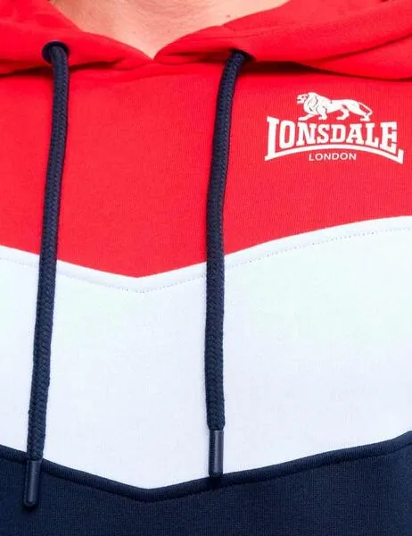 Sudadera LONSDALE Capucha MOYROUKAN - Navy/Red/White