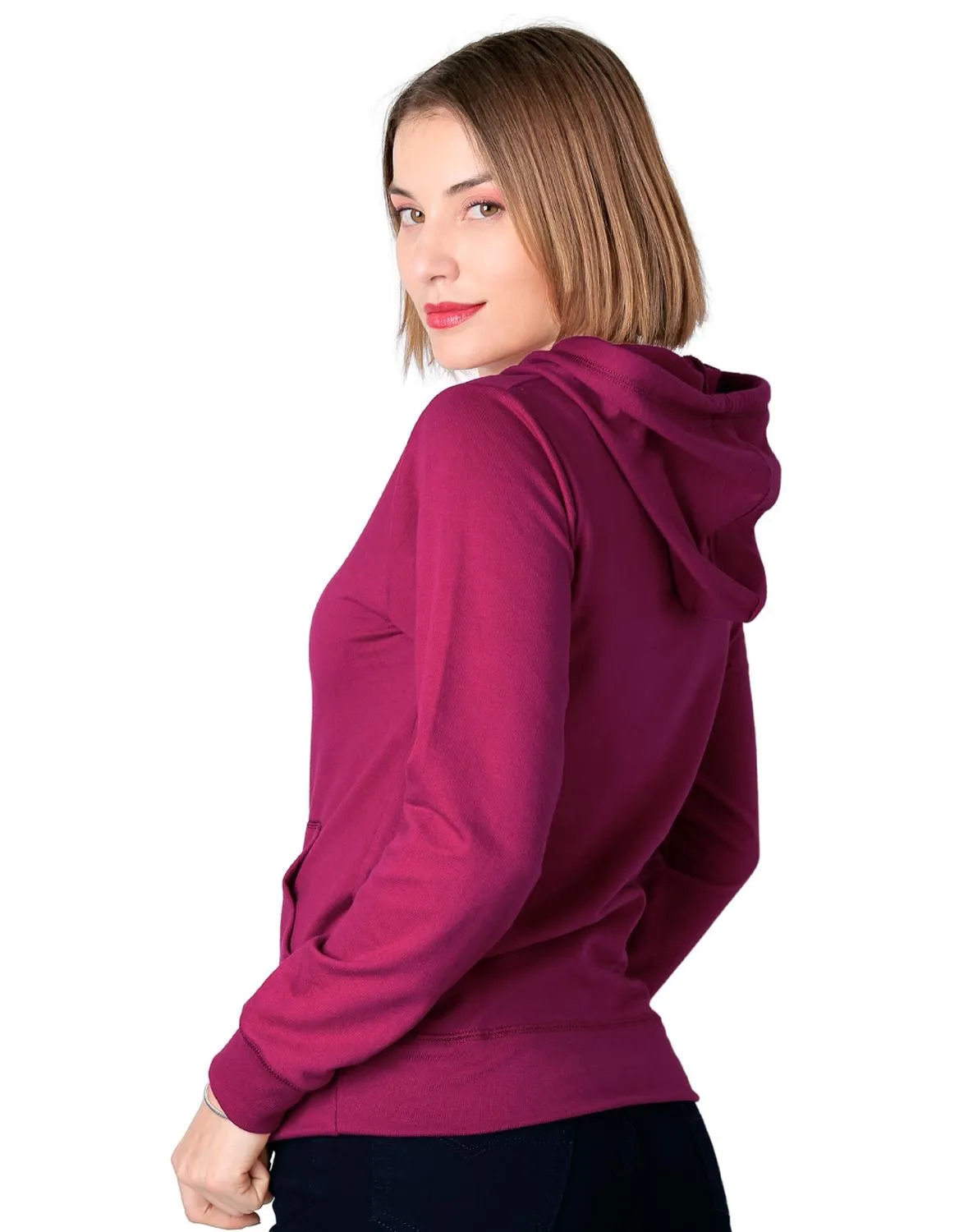 Sudadera Mujer Moda Con Capucha Rosa Optima 56505056