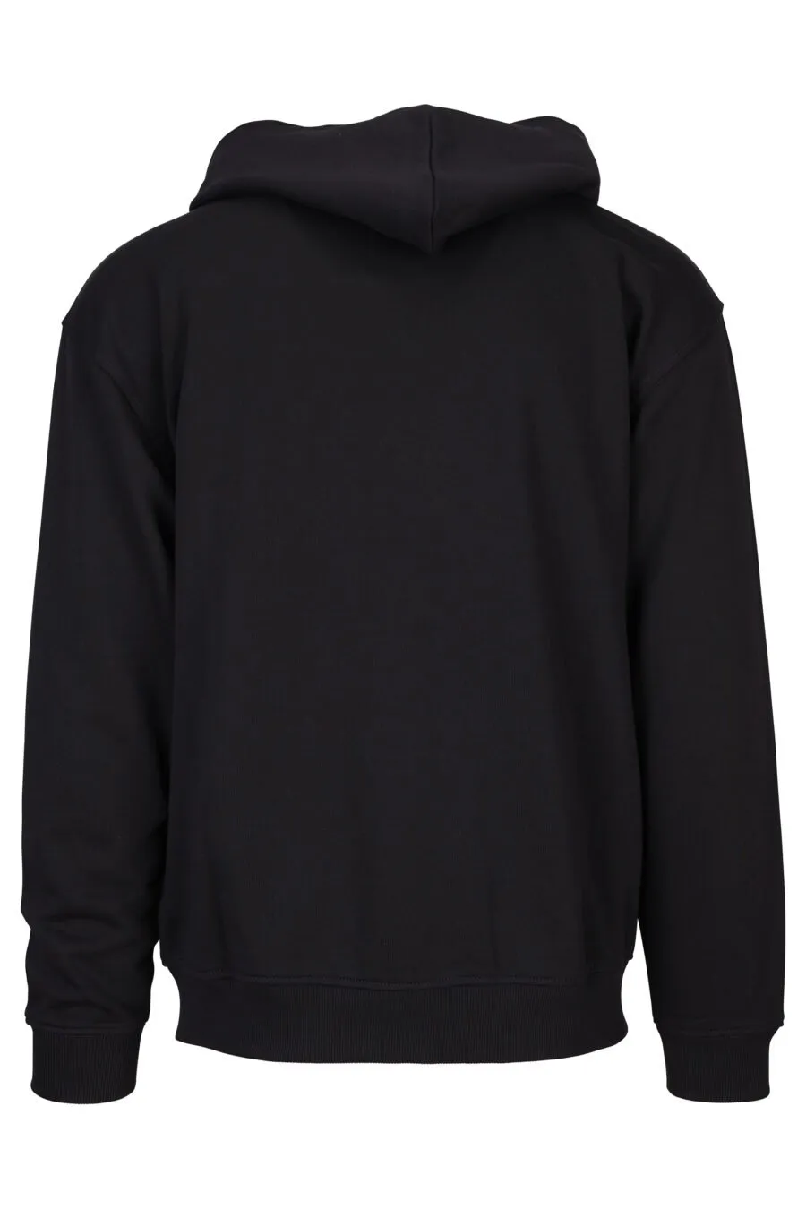 Sudadera negra con capucha y logo 