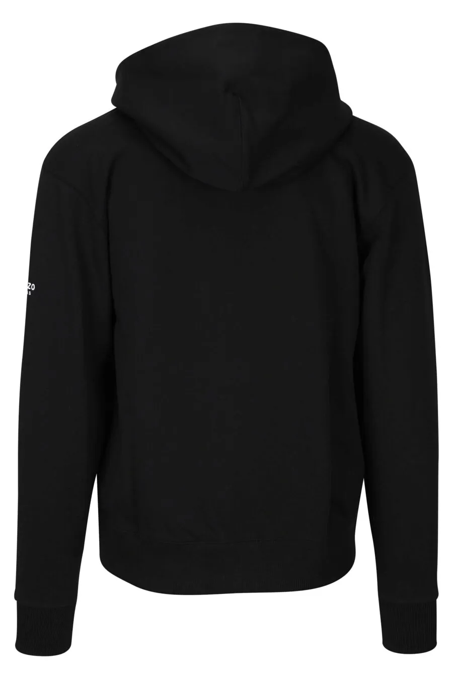 Sudadera negra con cremallera logo 