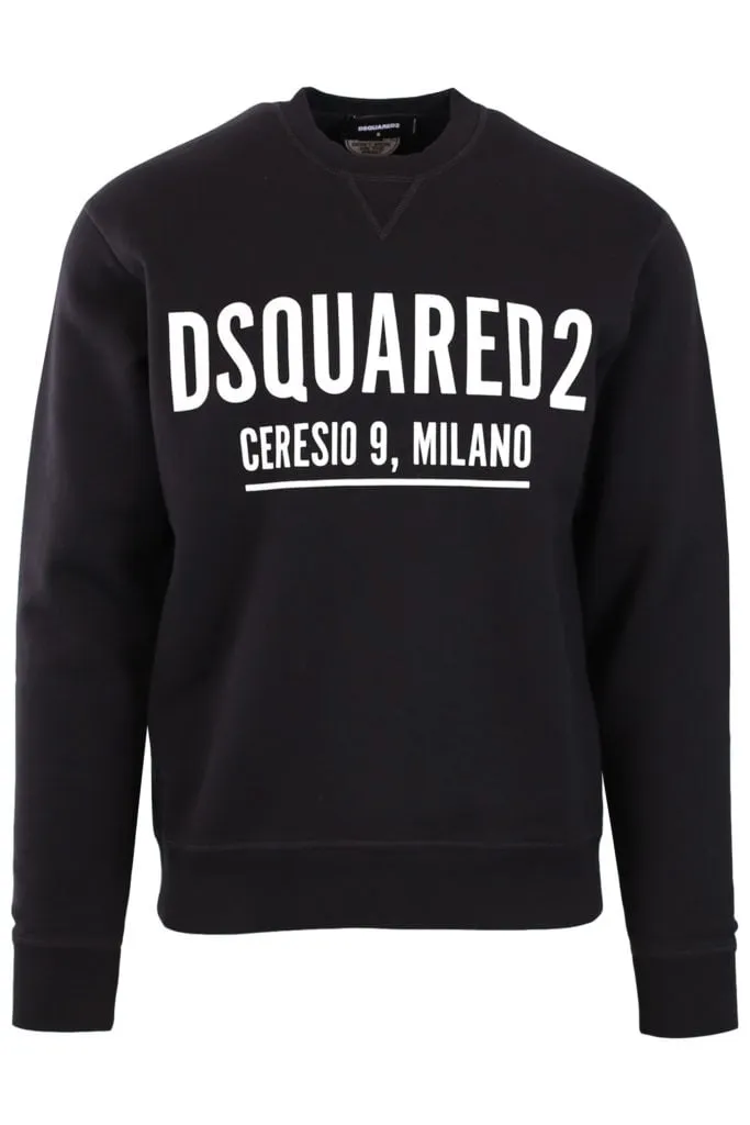 Sudadera negra con logo 