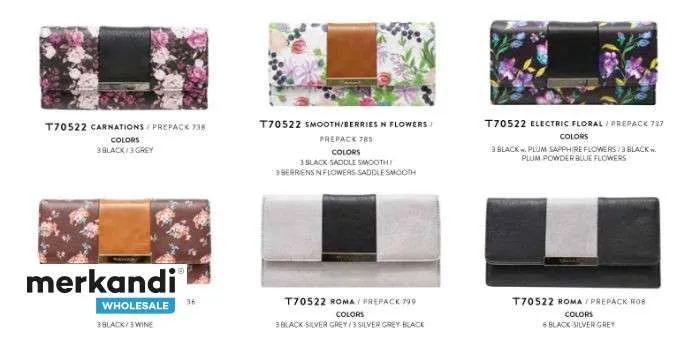 Surtido de carteras Tahari Ladies - 48 piezas