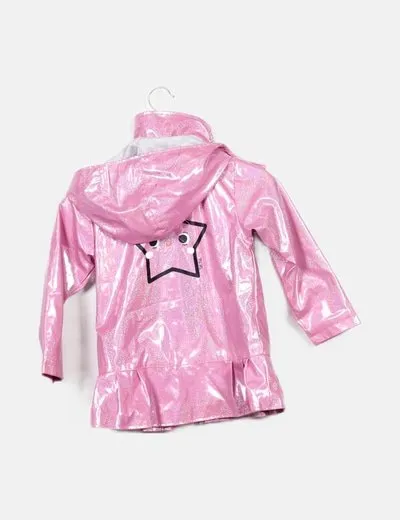 Tuc tuc Impermeable rosa glitter