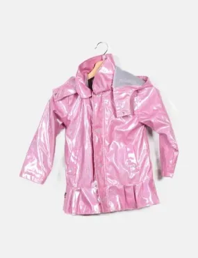 Tuc tuc Impermeable rosa glitter