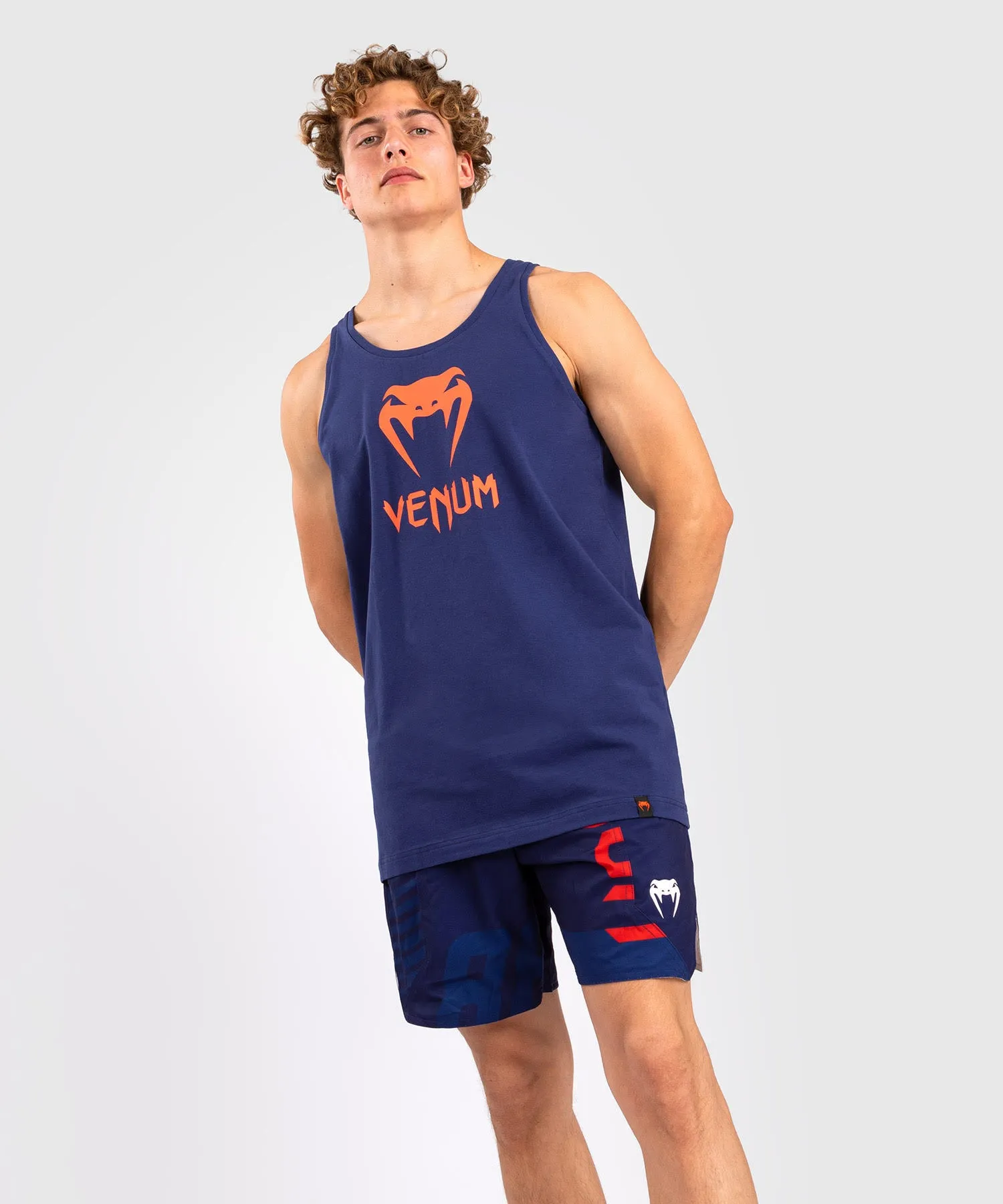 Venum Classic Camiseta de Tirantes - Azul Marino/Naranja