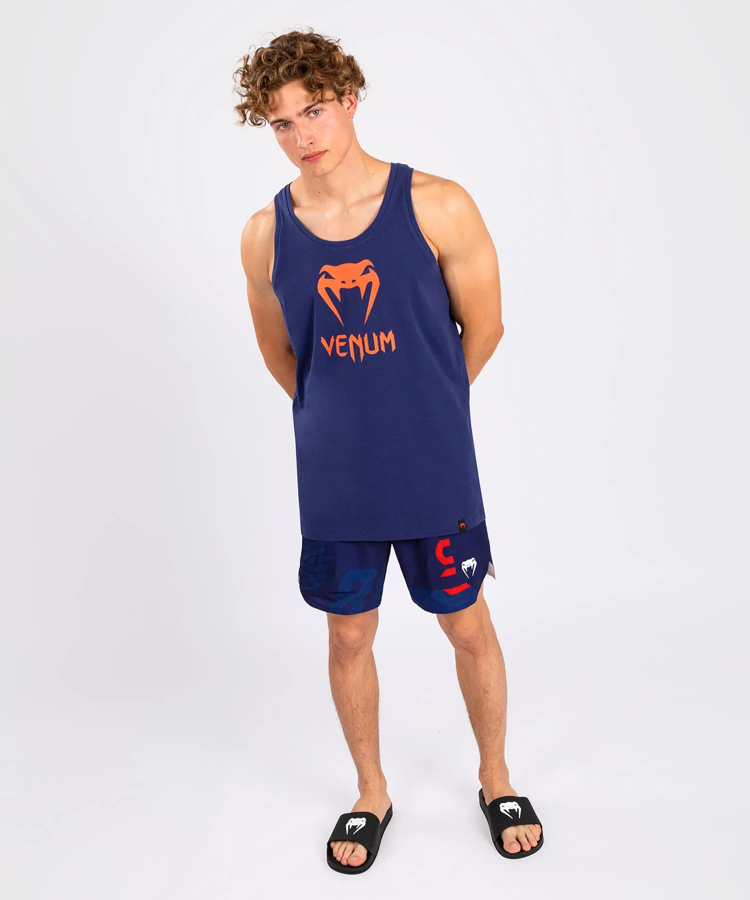 Venum Classic Camiseta de Tirantes - Azul Marino/Naranja