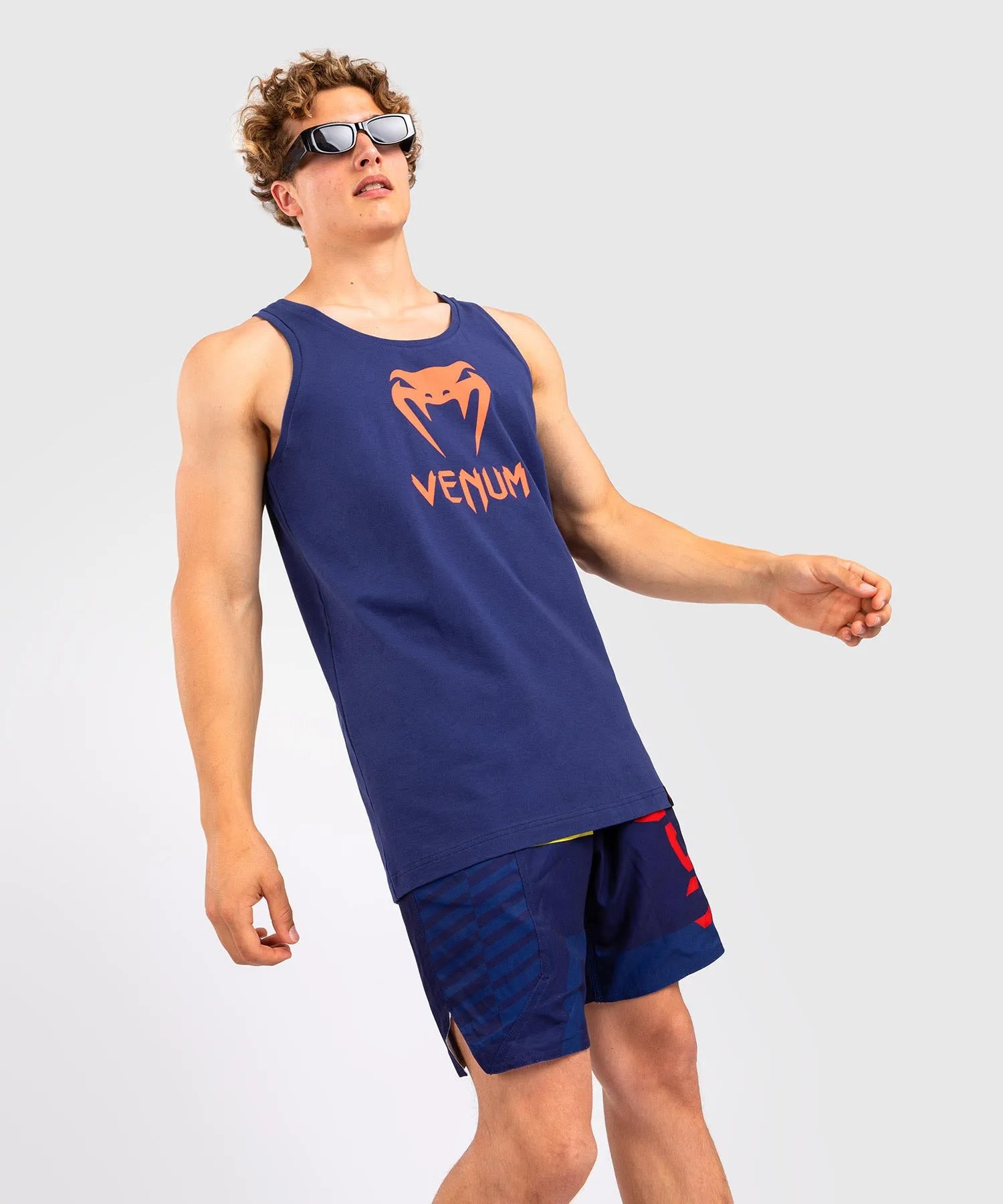 Venum Classic Camiseta de Tirantes - Azul Marino/Naranja