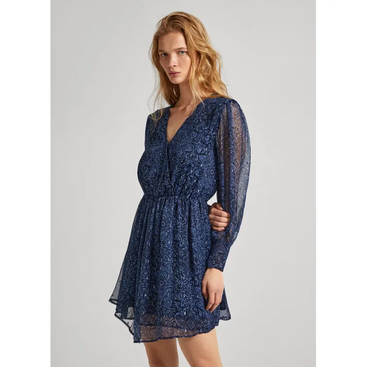 VESTIDO CORTO CHIFÓN MUJER PEPE JEANS CAMILLE